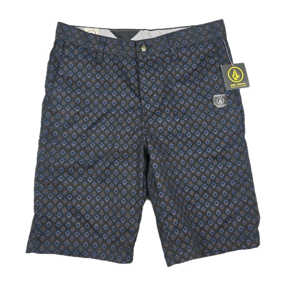 Volcom Modern Fit Plus‎ Stretch Boys Size 29/18 Printed Shorts New
